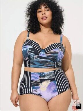 Two-Piece High-Waist Swim Set
